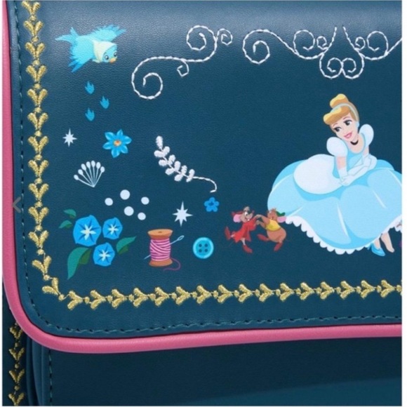 Loungefly Bags New Loungefly Disney Cinderella Storybook Crossbody